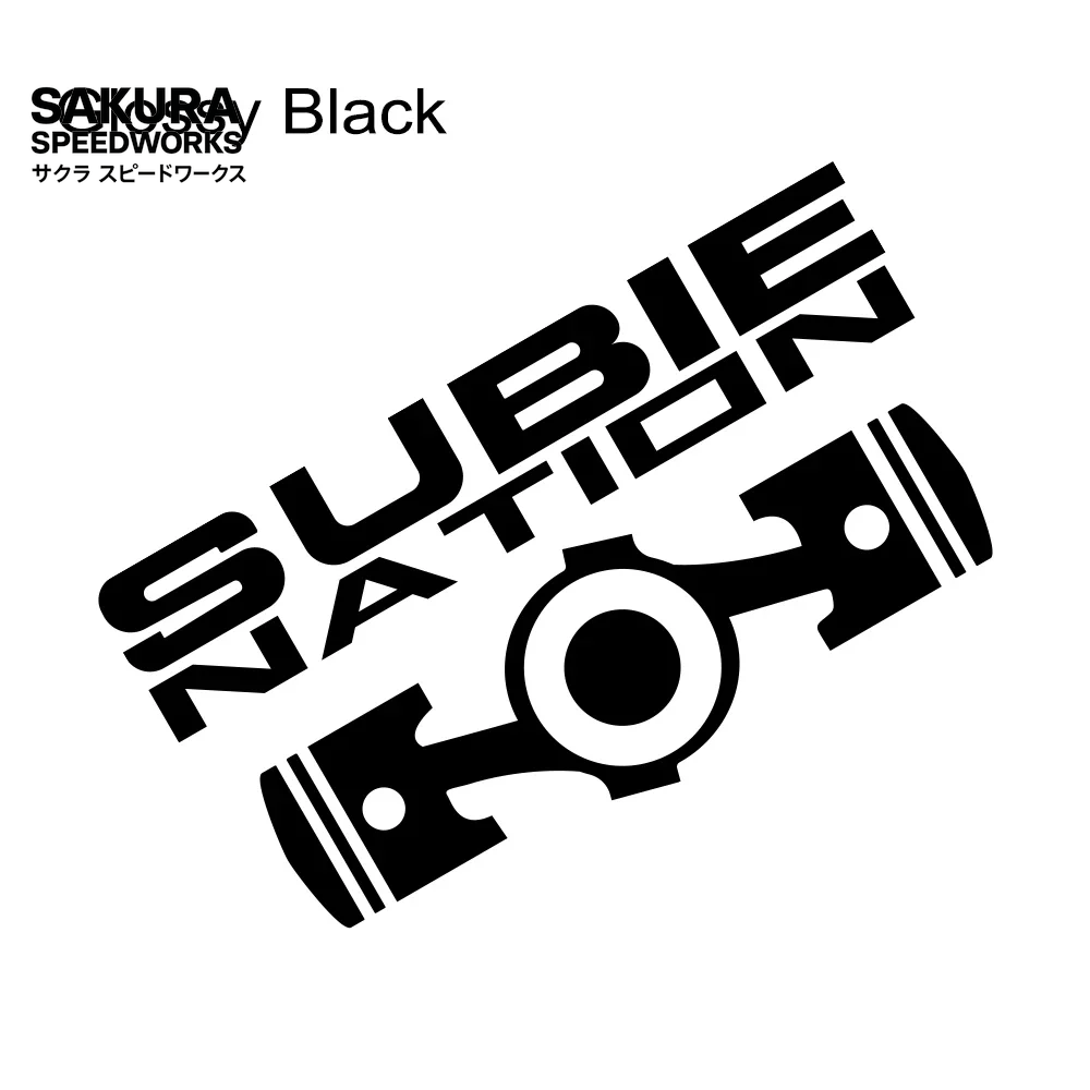 🚗 SUBIE NATION VINYL DECAL 🚗