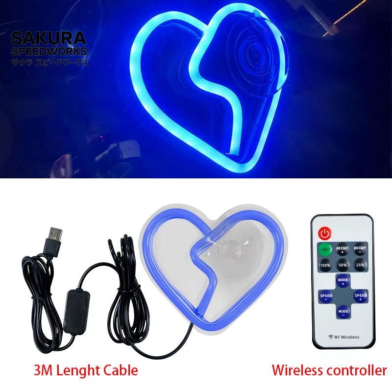 RetroGlow Heartbreak 💔 – Neon Ambient LED