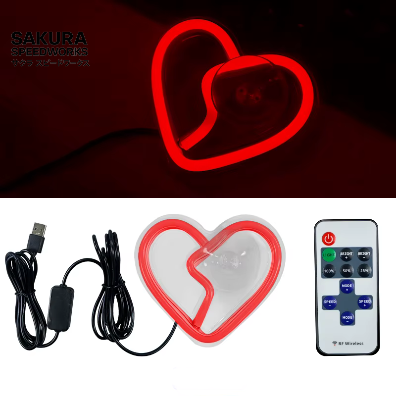 RetroGlow Heartbreak 💔 – Neon Ambient LED