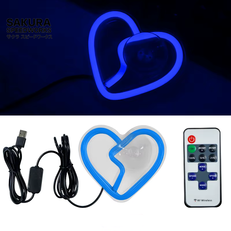 RetroGlow Heartbreak 💔 – Neon Ambient LED