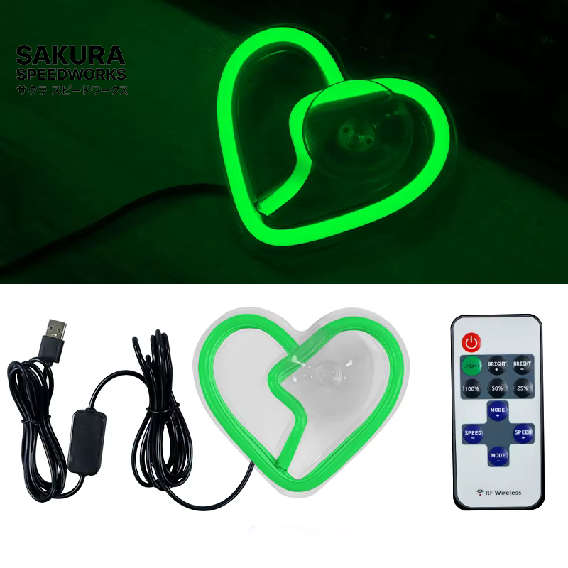 RetroGlow Heartbreak 💔 – Neon Ambient LED