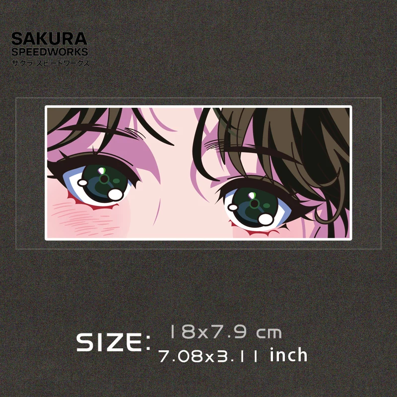 👀 JDM Anime Girl Eyes Reflective Stickers 👀