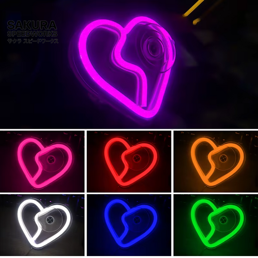 RetroGlow Heartbreak 💔 – Neon Ambient LED