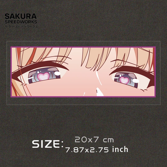 👀 JDM Anime Girl Eyes Reflective Stickers 👀