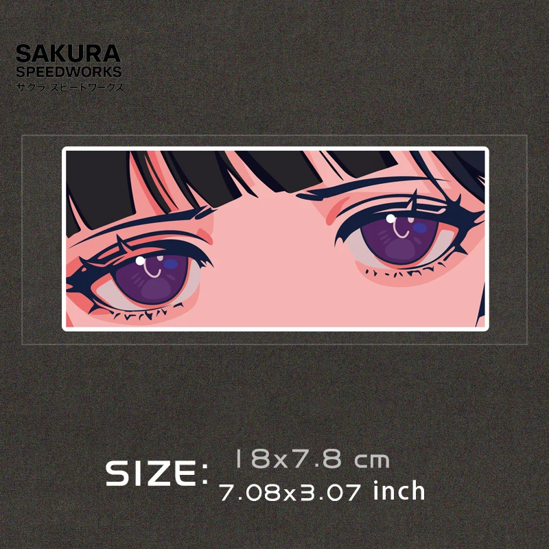 👀 JDM Anime Girl Eyes Reflective Stickers 👀